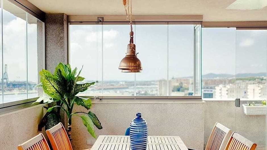 cortinas deslizantes de cristal